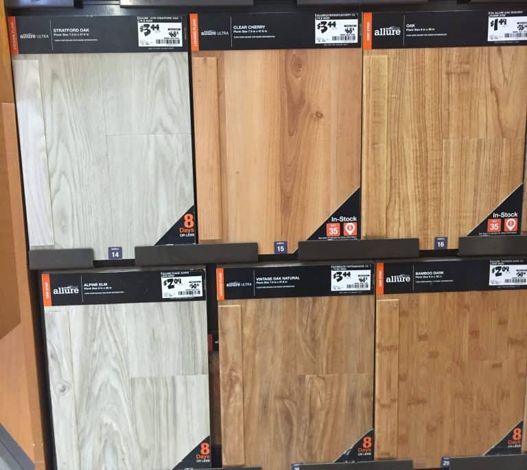 Allure plank flooring from Home Depot