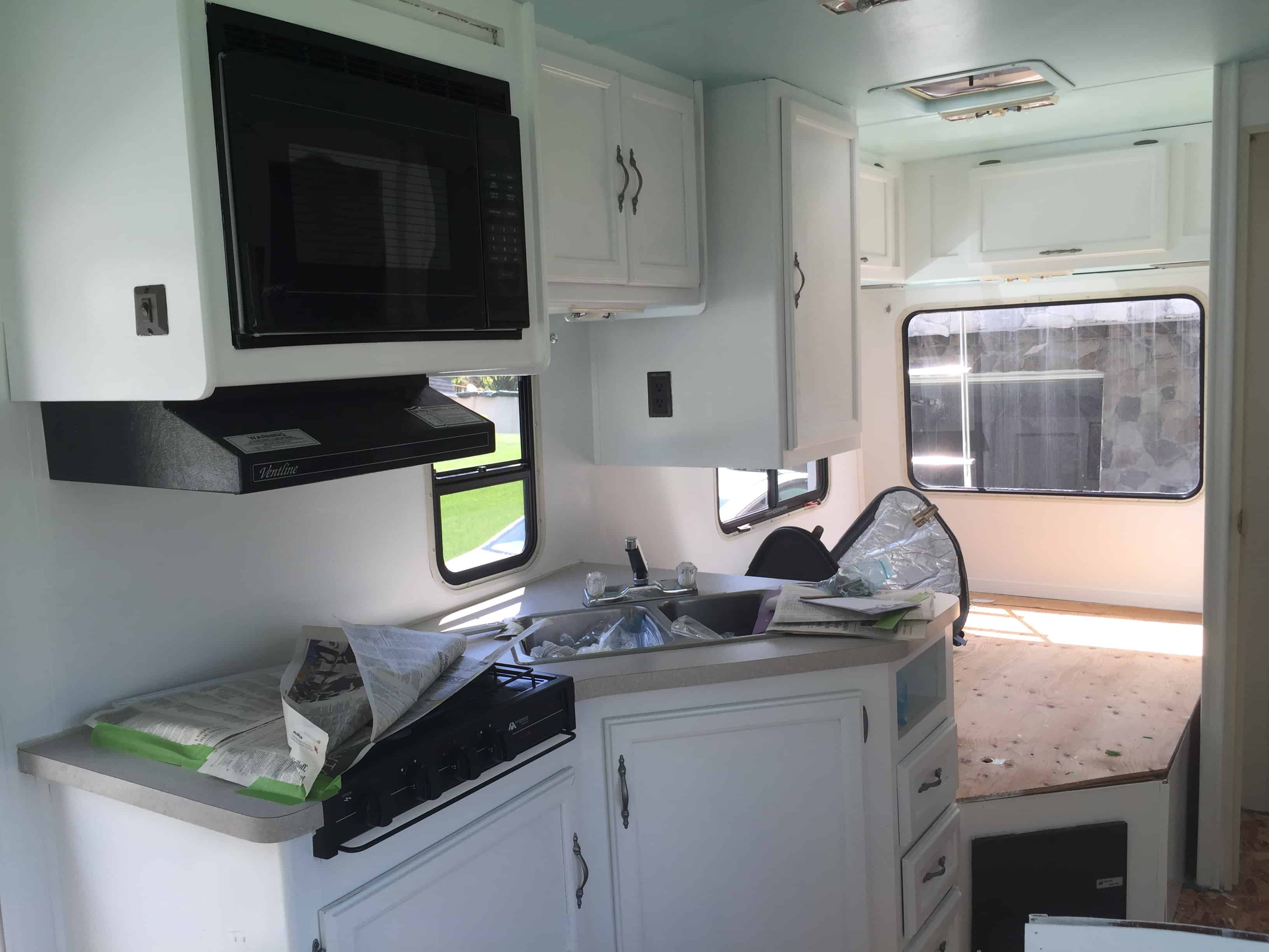 painting rv cabinets and hardware