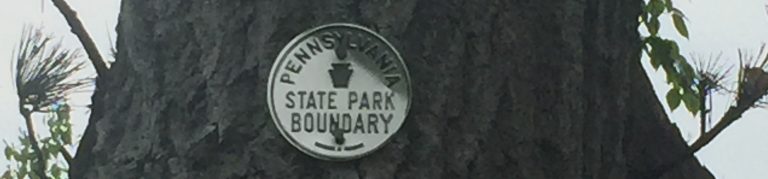 PA State Park boundary medal