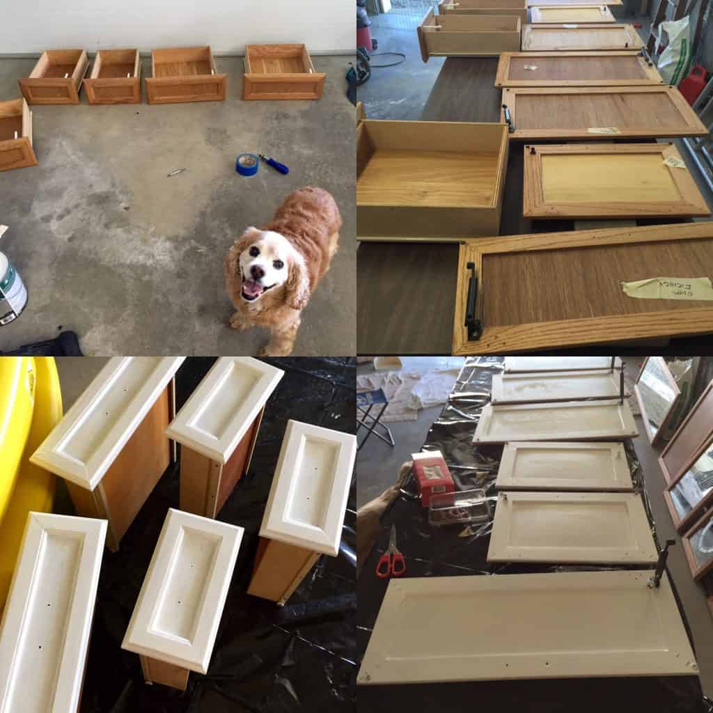rv cabinet doors and drawers before and after