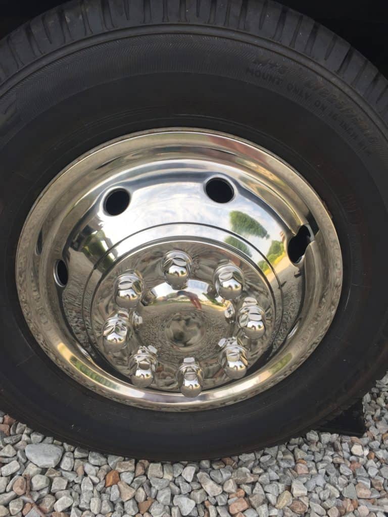 new rv wheel cover hubcap