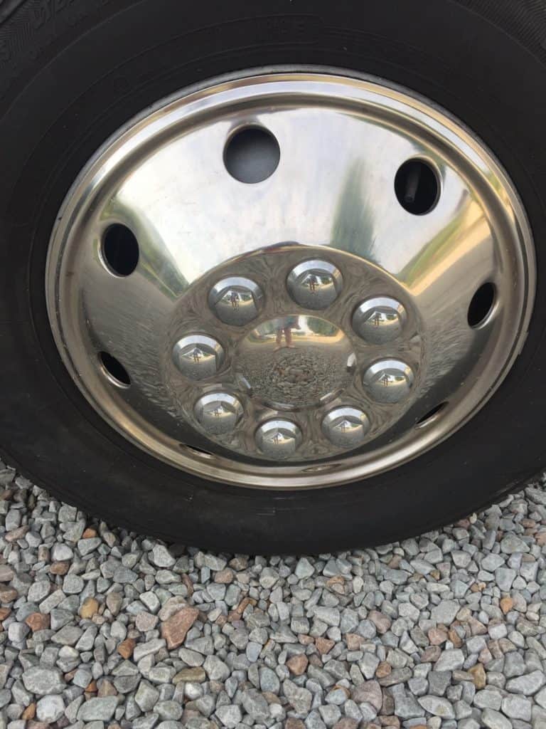 old rv wheel cover hubcap