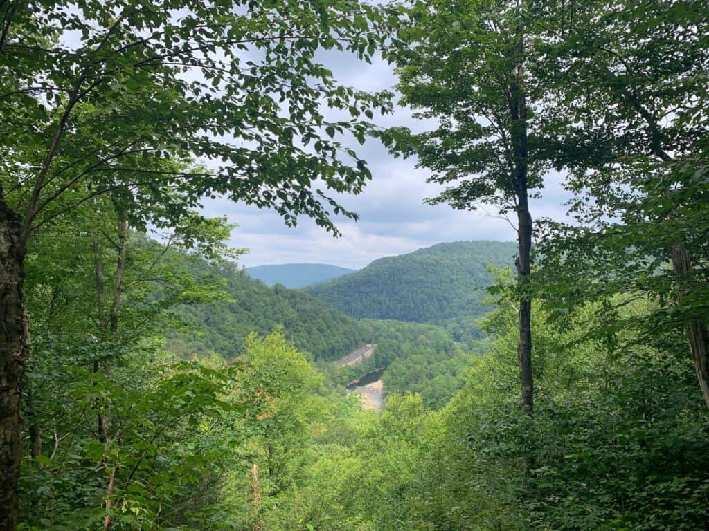 worlds end state park scenic view