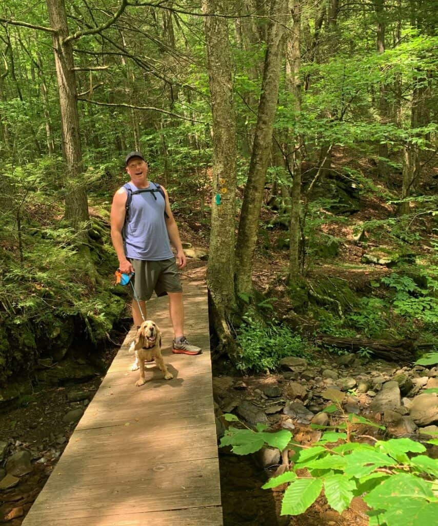 worlds end foot bridge with franklin