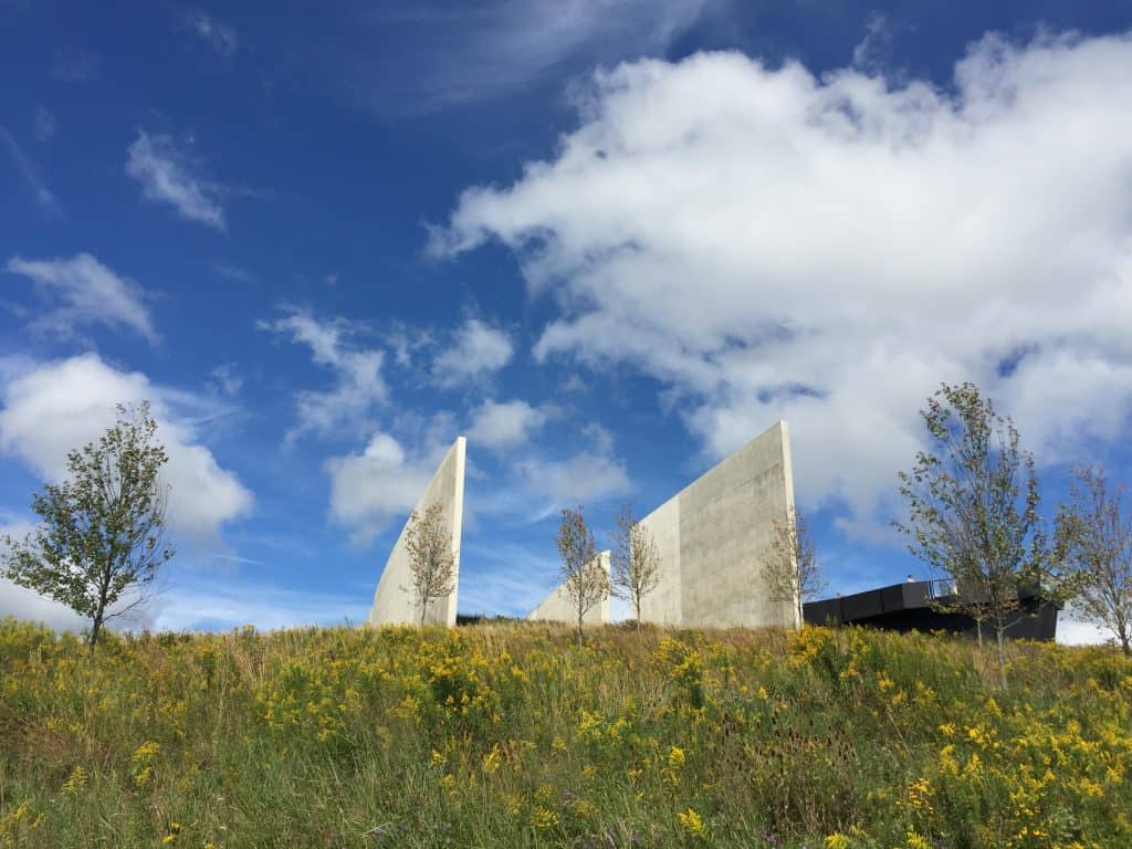 flight 93 national memorial flight path walls