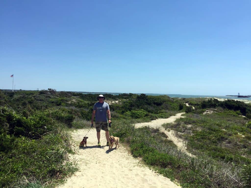 Fort Macon State Park beach terrain