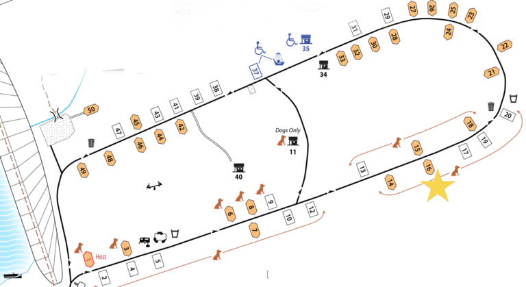 Poe Valley Campground map