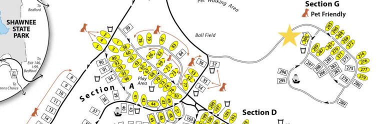 Trip Report Shawnee State Park In Pennsylvania Road Trip Tails   Shawnee CG Map 1 768x248 