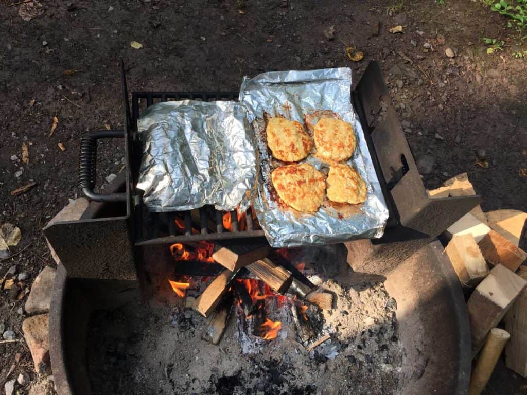 chicken parm burgers and zesty zucchini strips