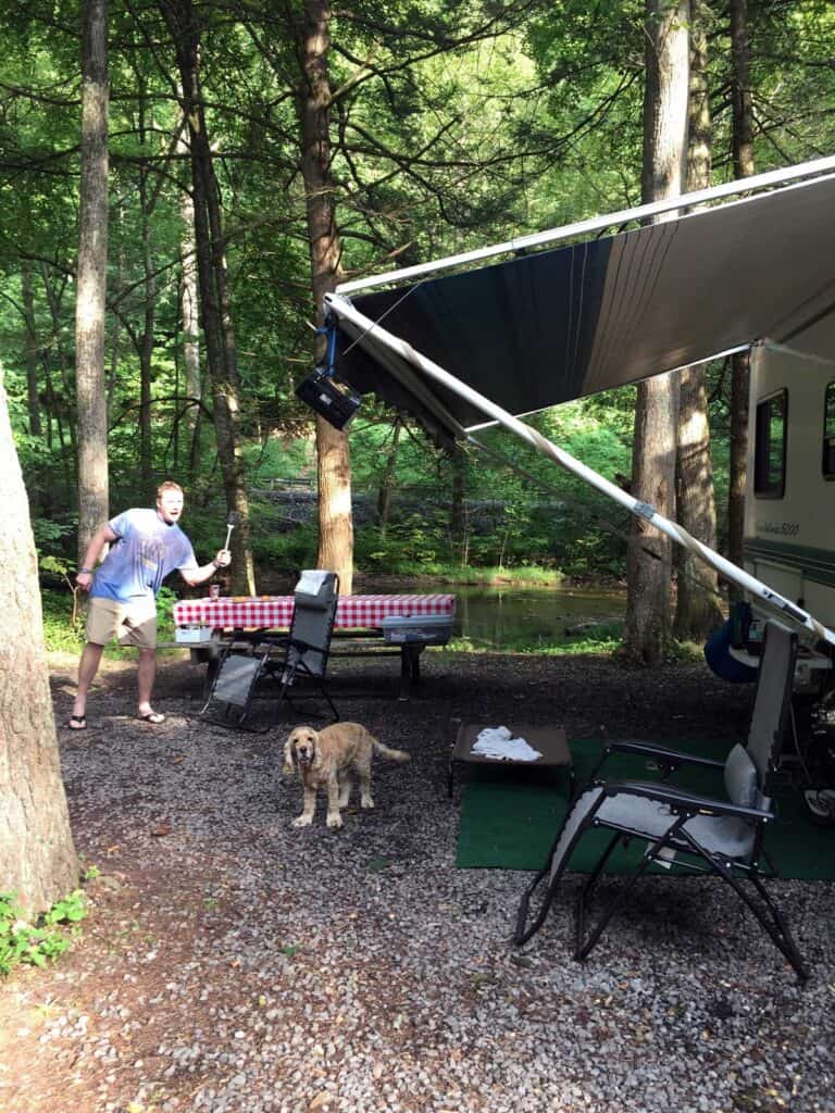 rv campground cooking