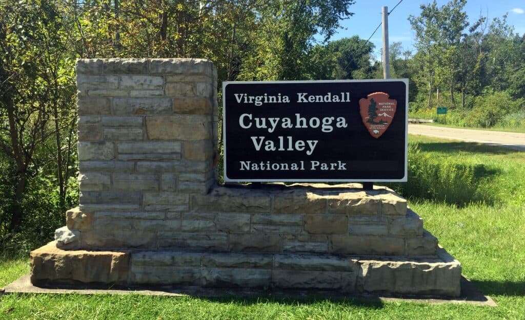 Cuyahoga Valley National Park sign