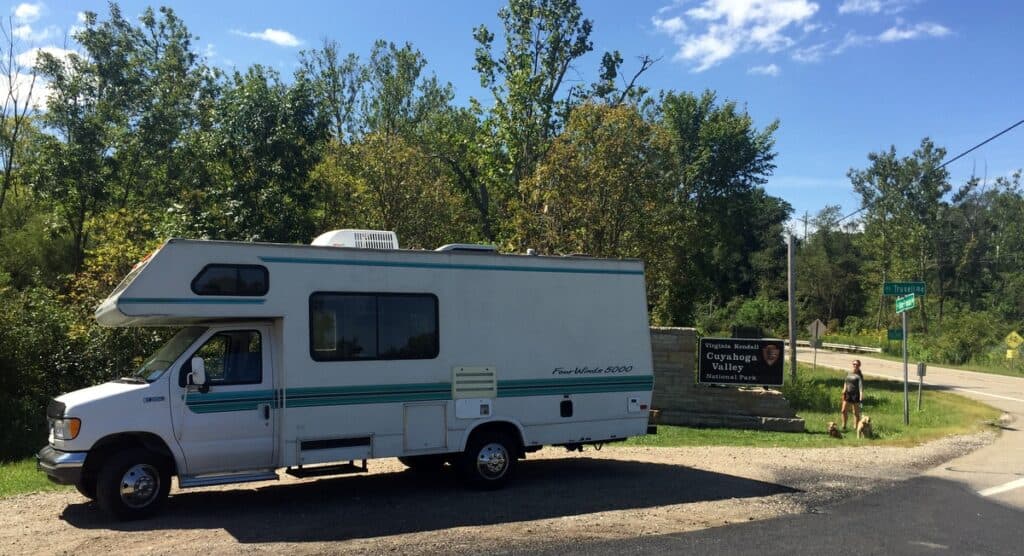 cuyahoga valley national park rv sign