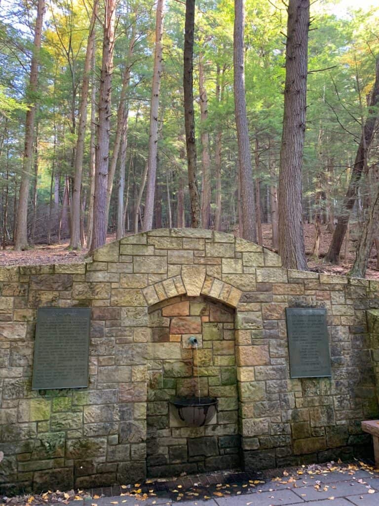 cook forest state park memorial fountain