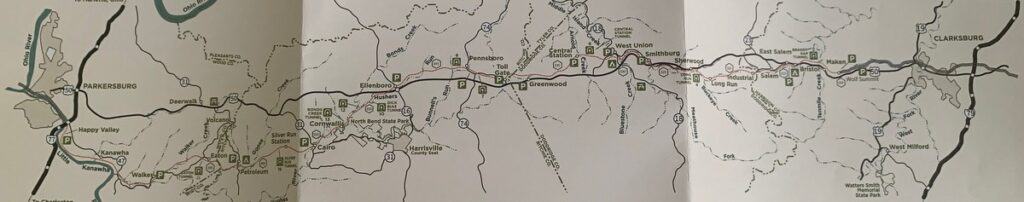north bend rail trail map