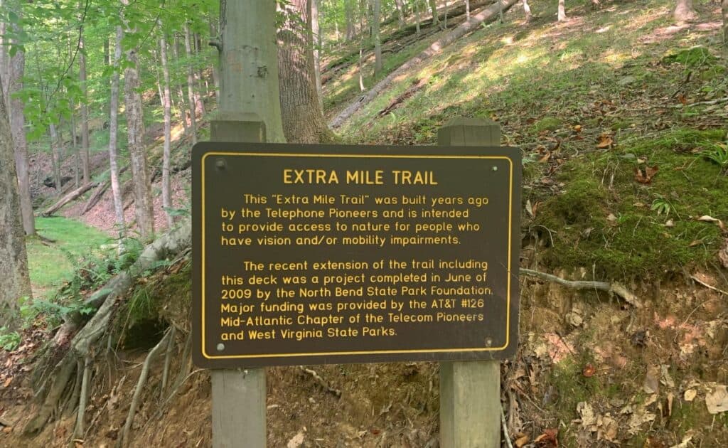 extra mile trail at north bend state park