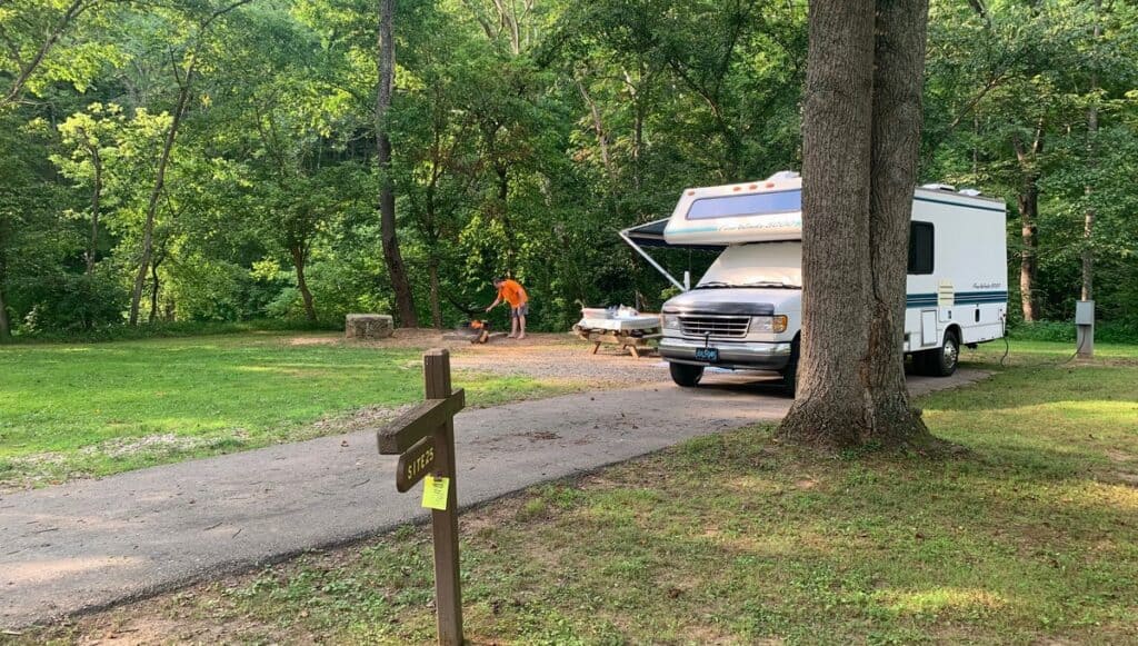 north bend state park campground sites