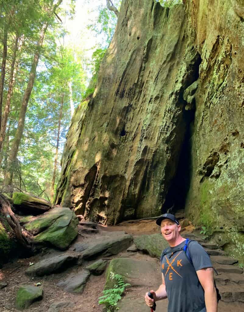 russ near cedar falls at hocking hills