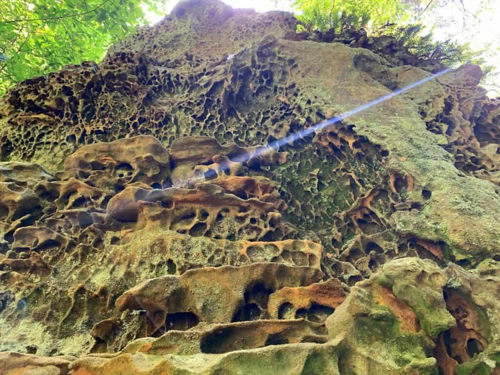 rock formations near cedar falls