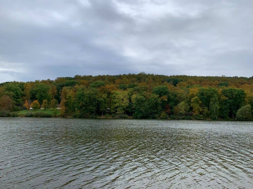 keystone state park fall lake