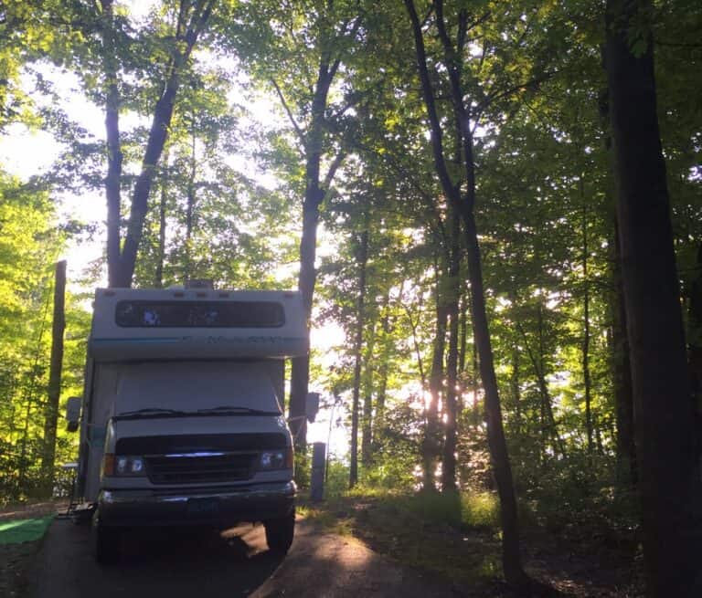 west branch state park campground scenic site