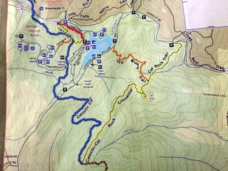 cunningham falls state park map