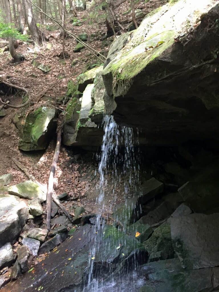 mcconnells mill state park waterfall sideview