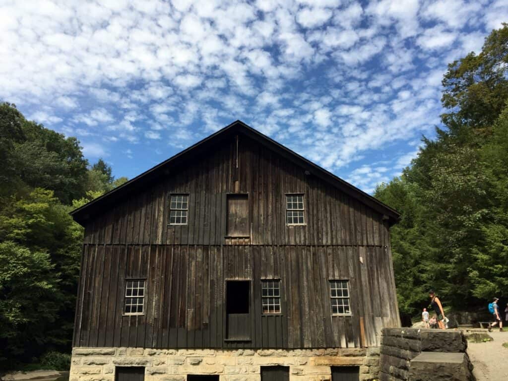 grist mill at mcconnells mill state park