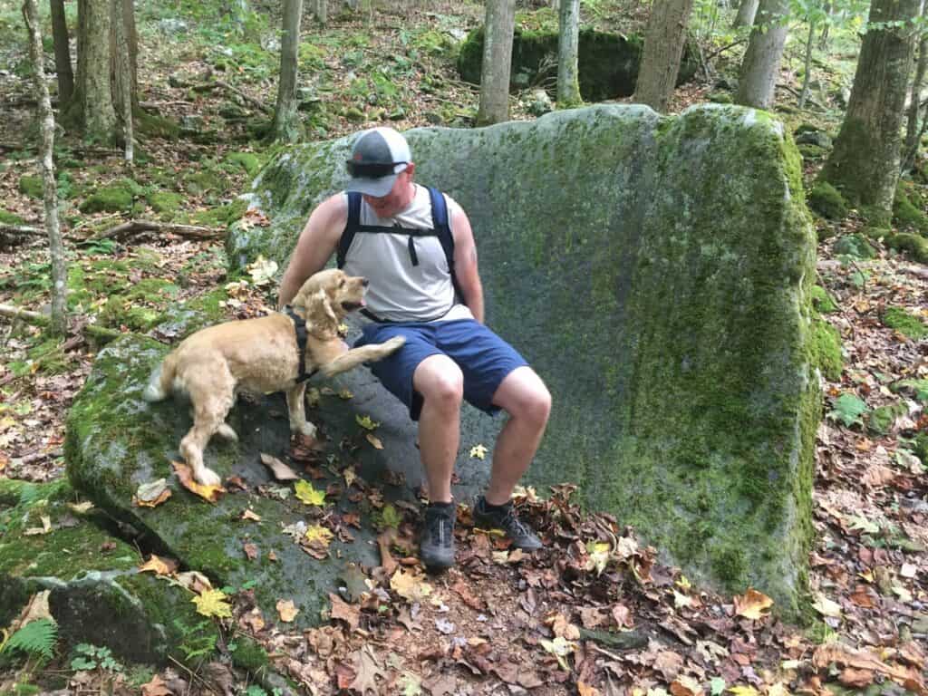 natures rock garden trail seat