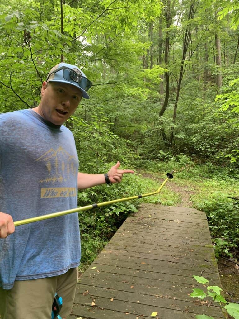 little buffalo state park hiking pole incident