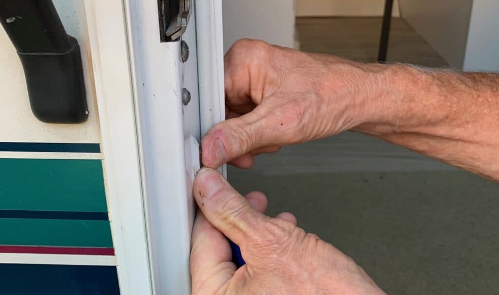 rv screen door fix hold