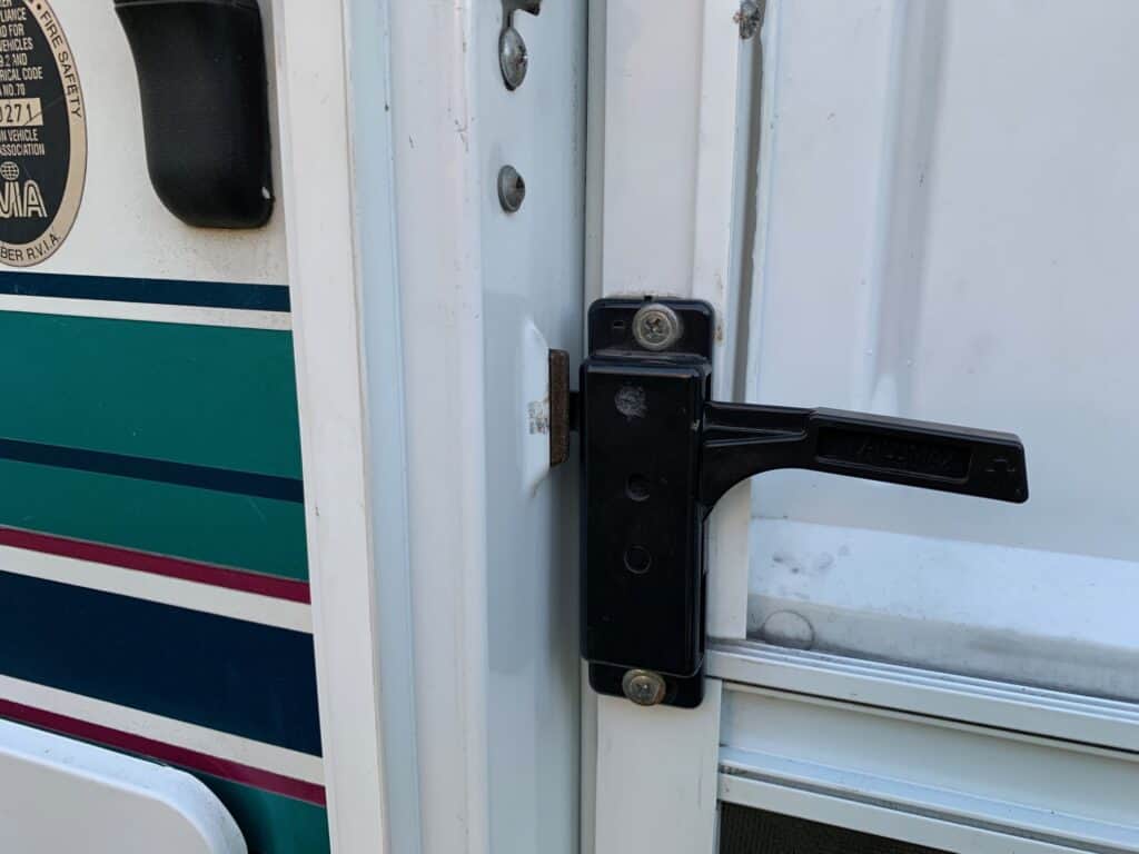 fixed rv screen door latch