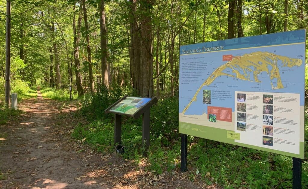 presque isle state park trail map