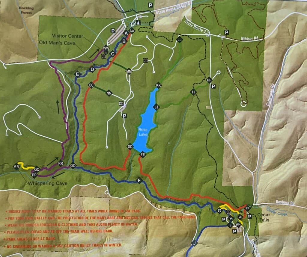 hocking hills state park trail map