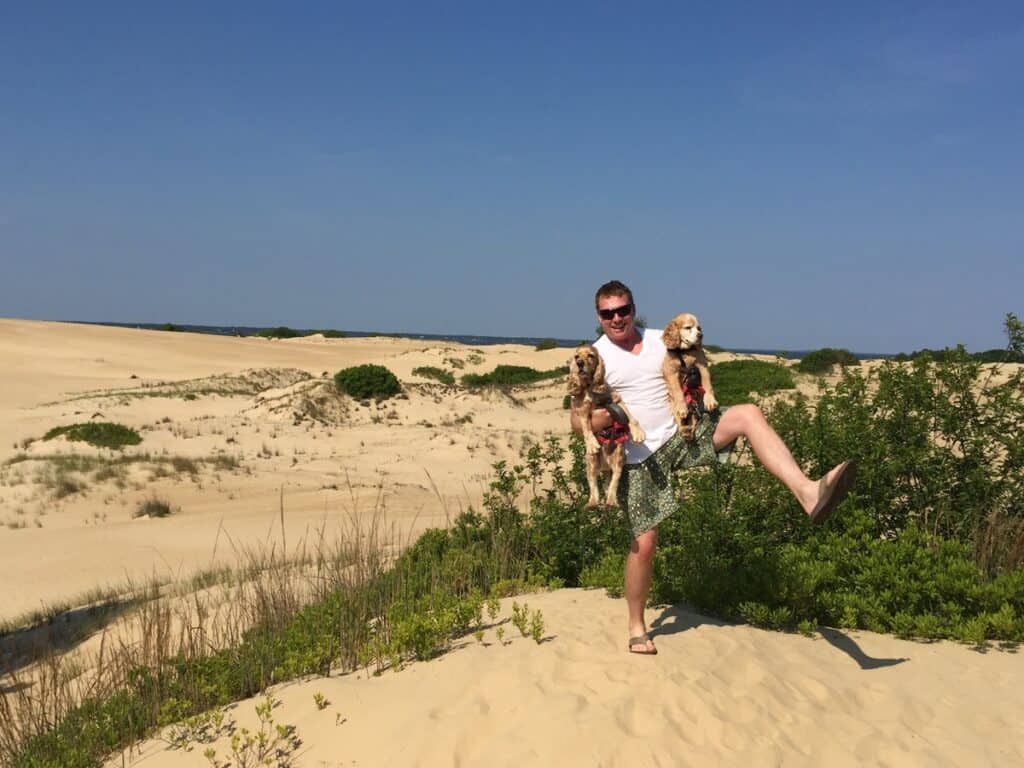 hot feet at jockey's ridge state park