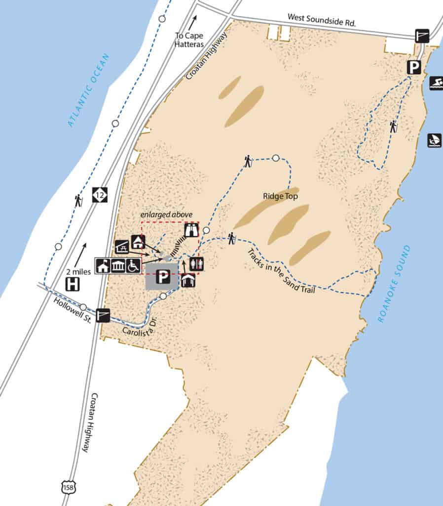 jockey ridge state park trail map