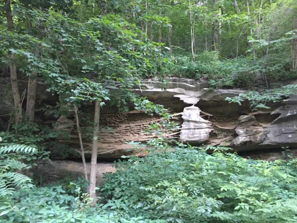 mailbox rock formation on gap trail