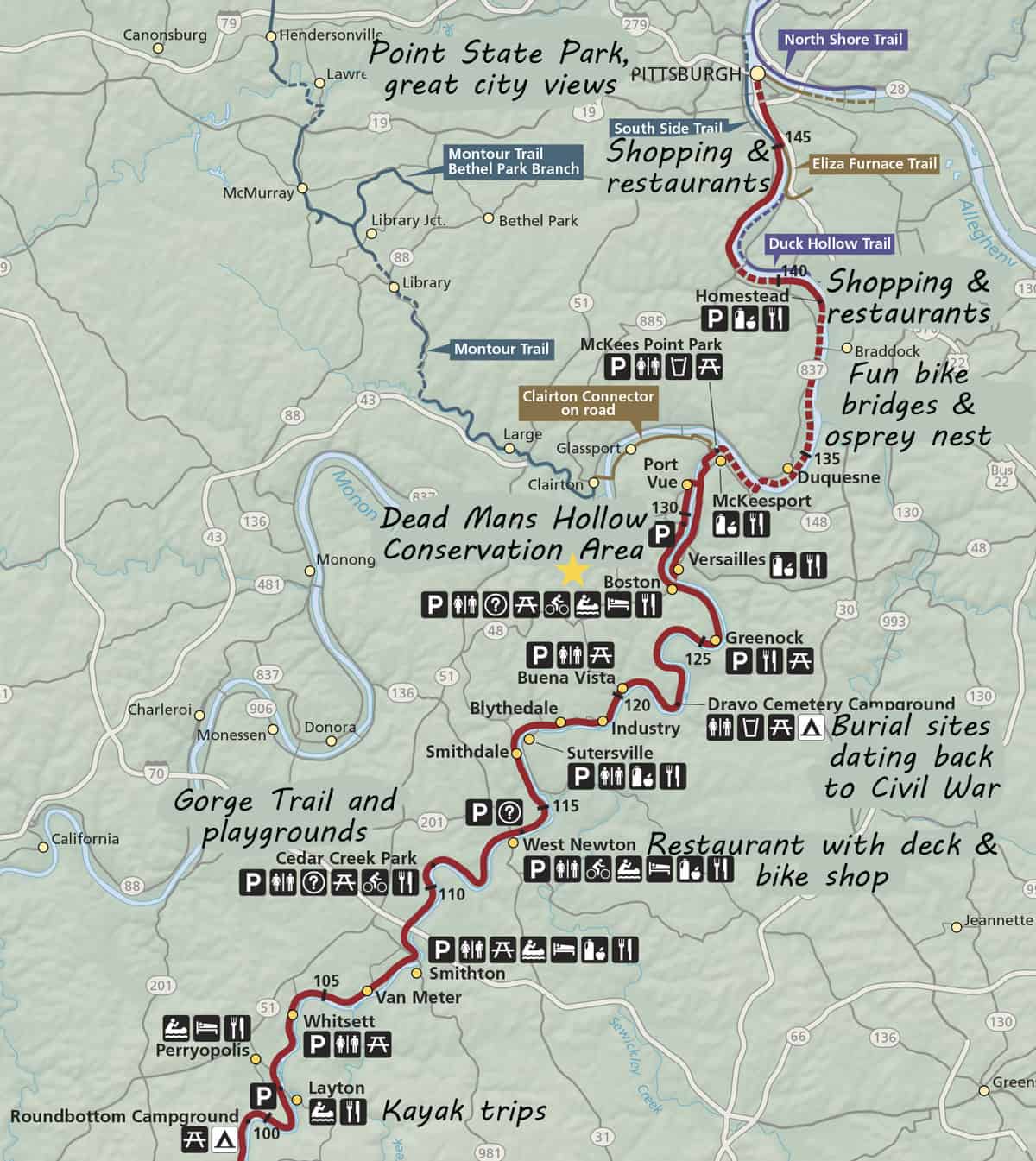 Trip Report: The Great Allegheny Passage (GAP) Trail - Pittsburgh To ...