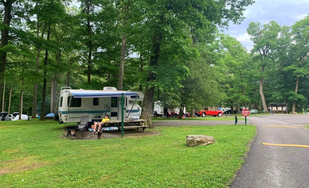 coopers rock campground site 2