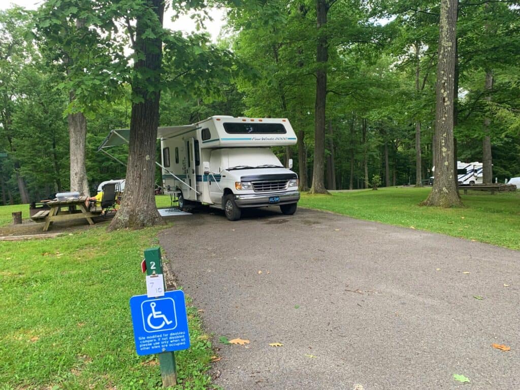 coopers rock campground site 2 2