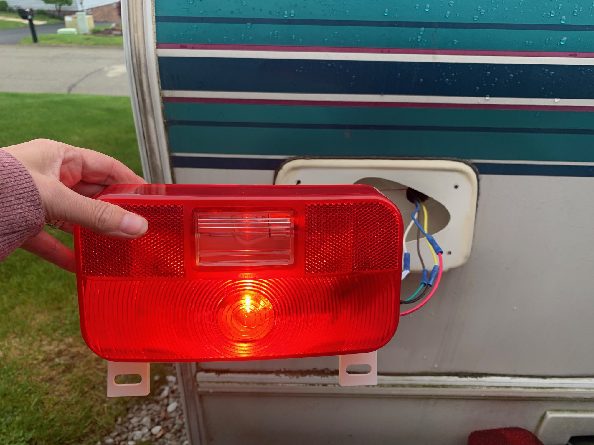 The Cost of Older RV Updates Replacing the RV Tail Light and License