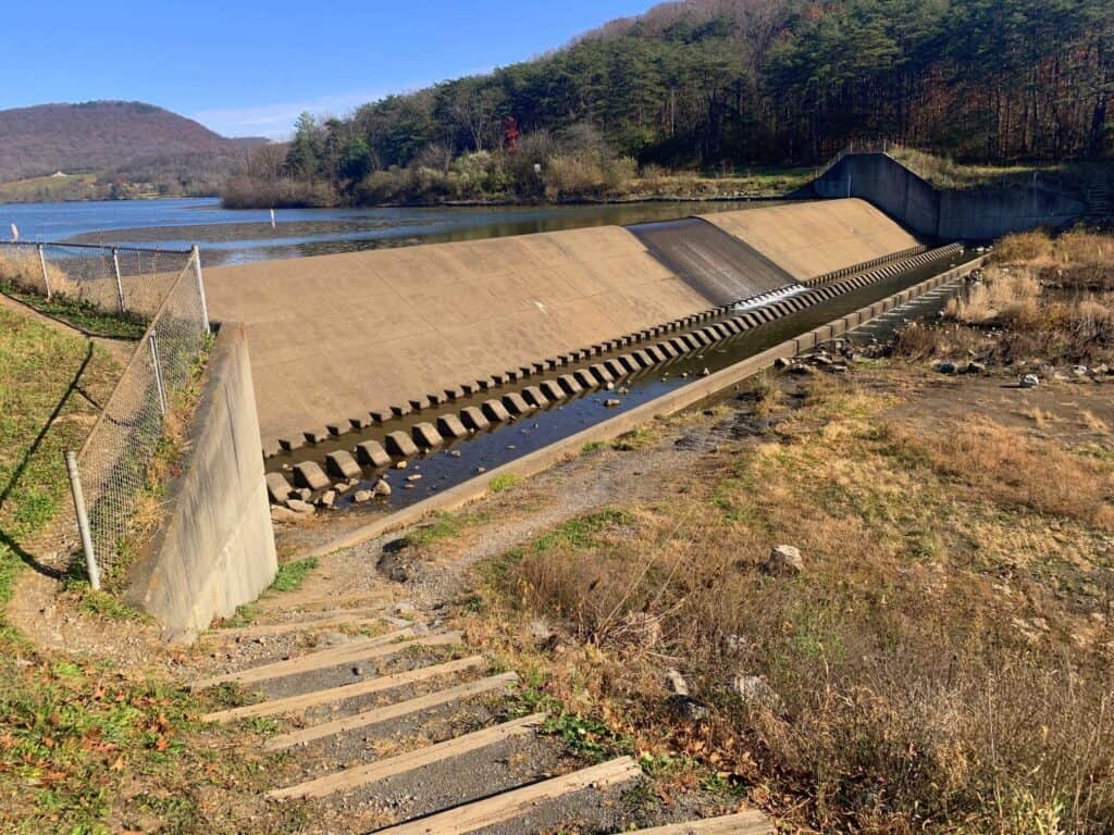 canoe creek state park spillway