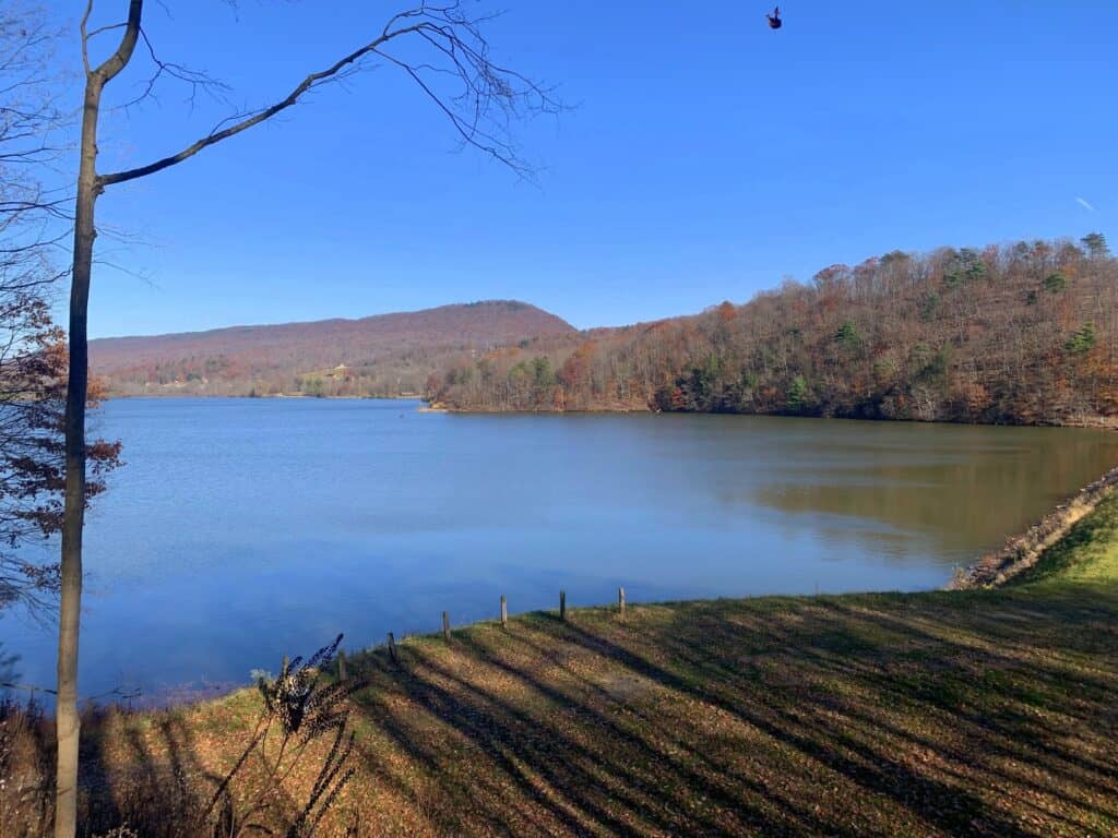 lake views at canoe creek state park