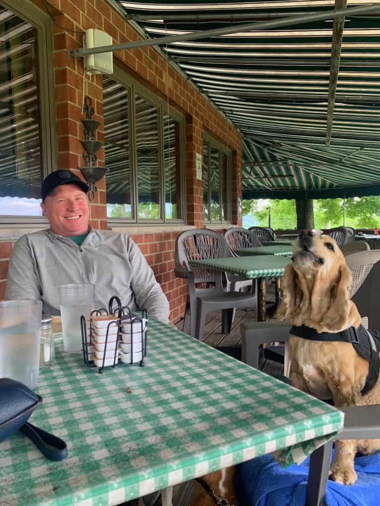 franklin at lunch in ithaca