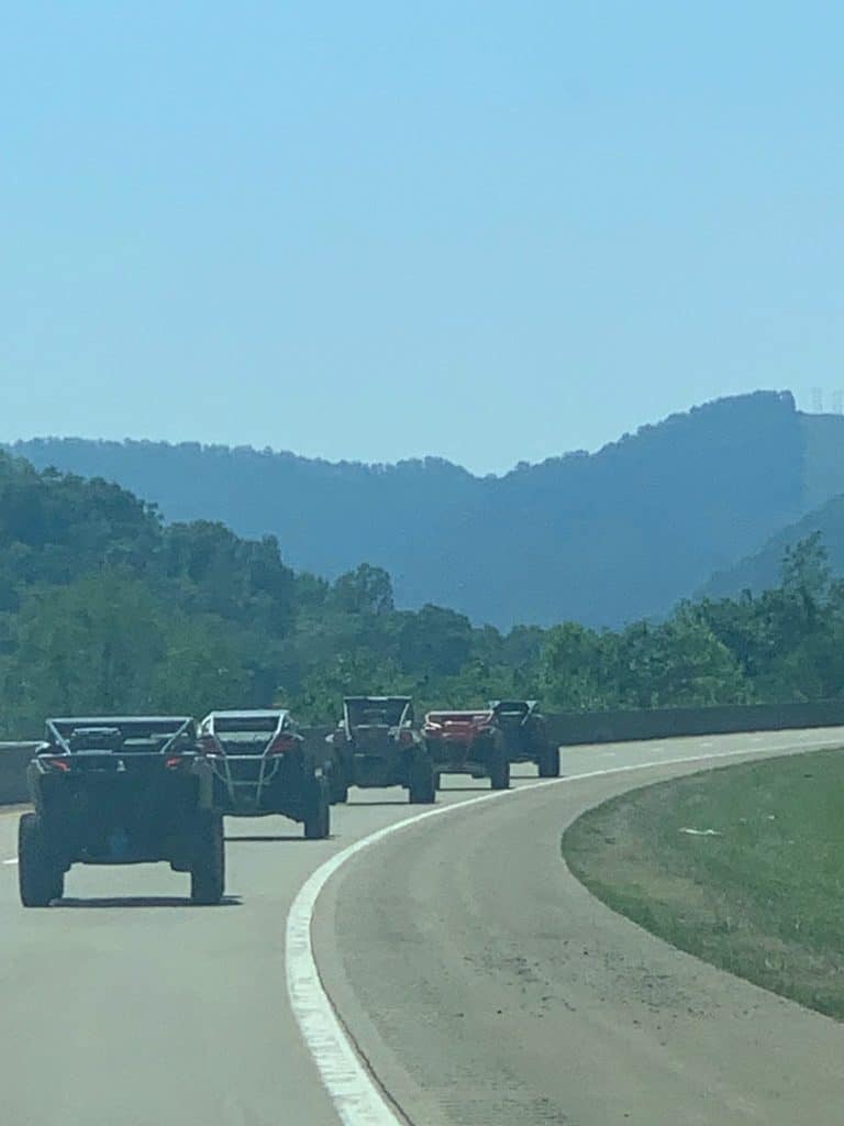 atvs on west Virginia highway