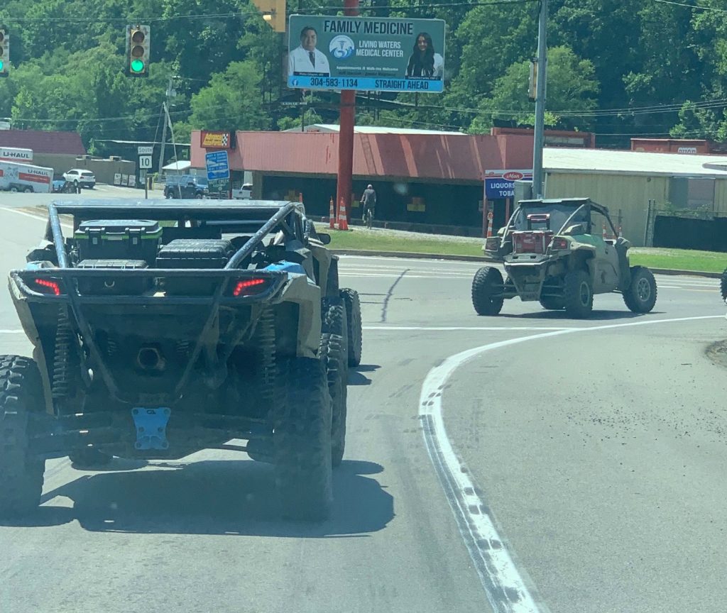 following atvs in wv