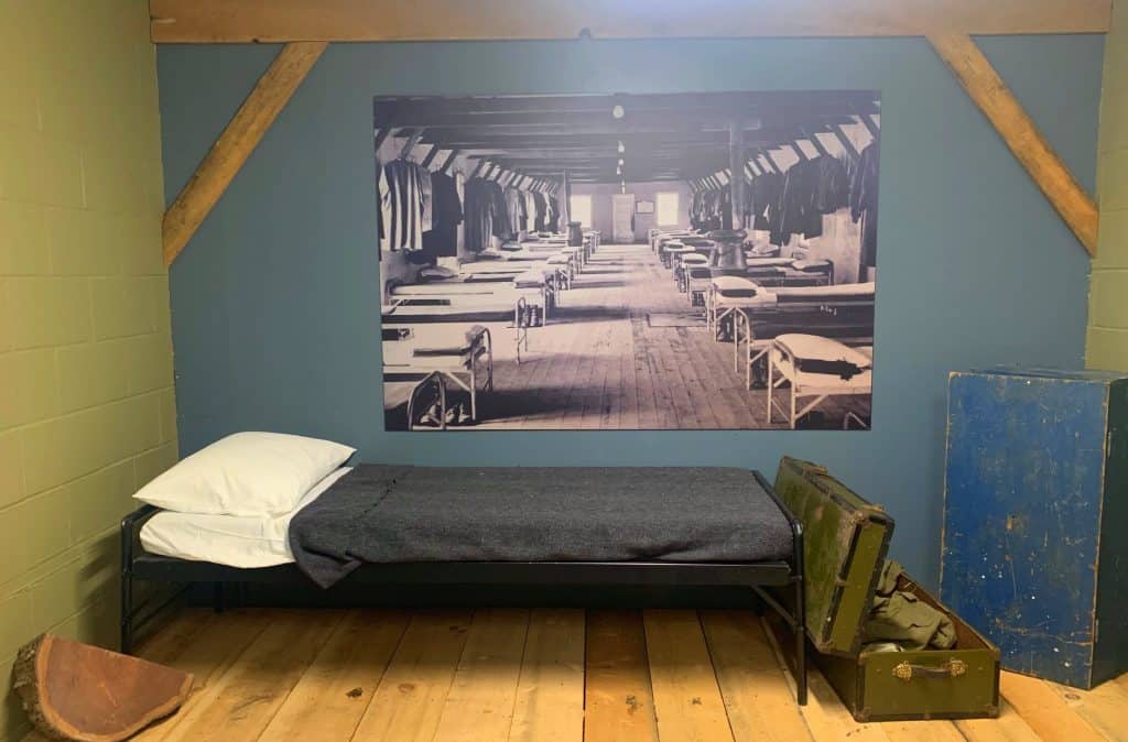 civilian conservation corps bunk room at new germany state park