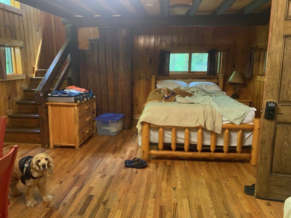 bedroom new germany state park cabin