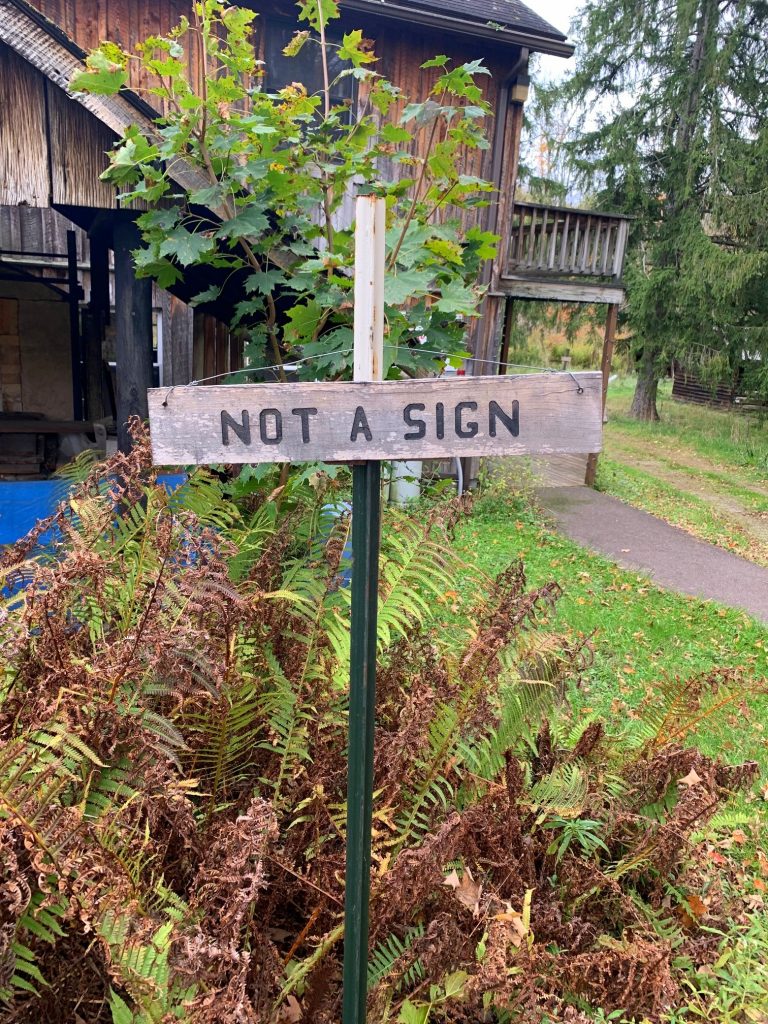 not a sign