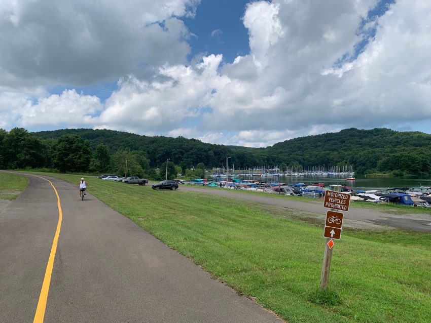 Moraine State Park end of bike path