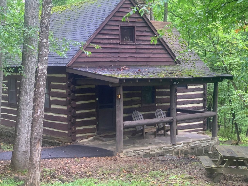 cabin 11 at cacapon resort state park closer